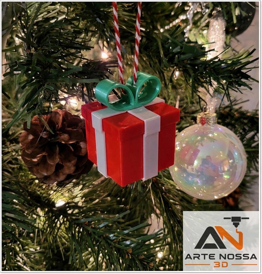Enfeite de Natal Caixa de Presente